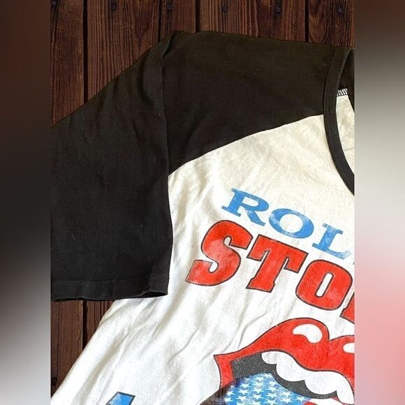 Rolling Stones Womens Medium 1994 Voodoo Lounge Tour Baseball-Style Tee • Raglan - Picture 6 of 13